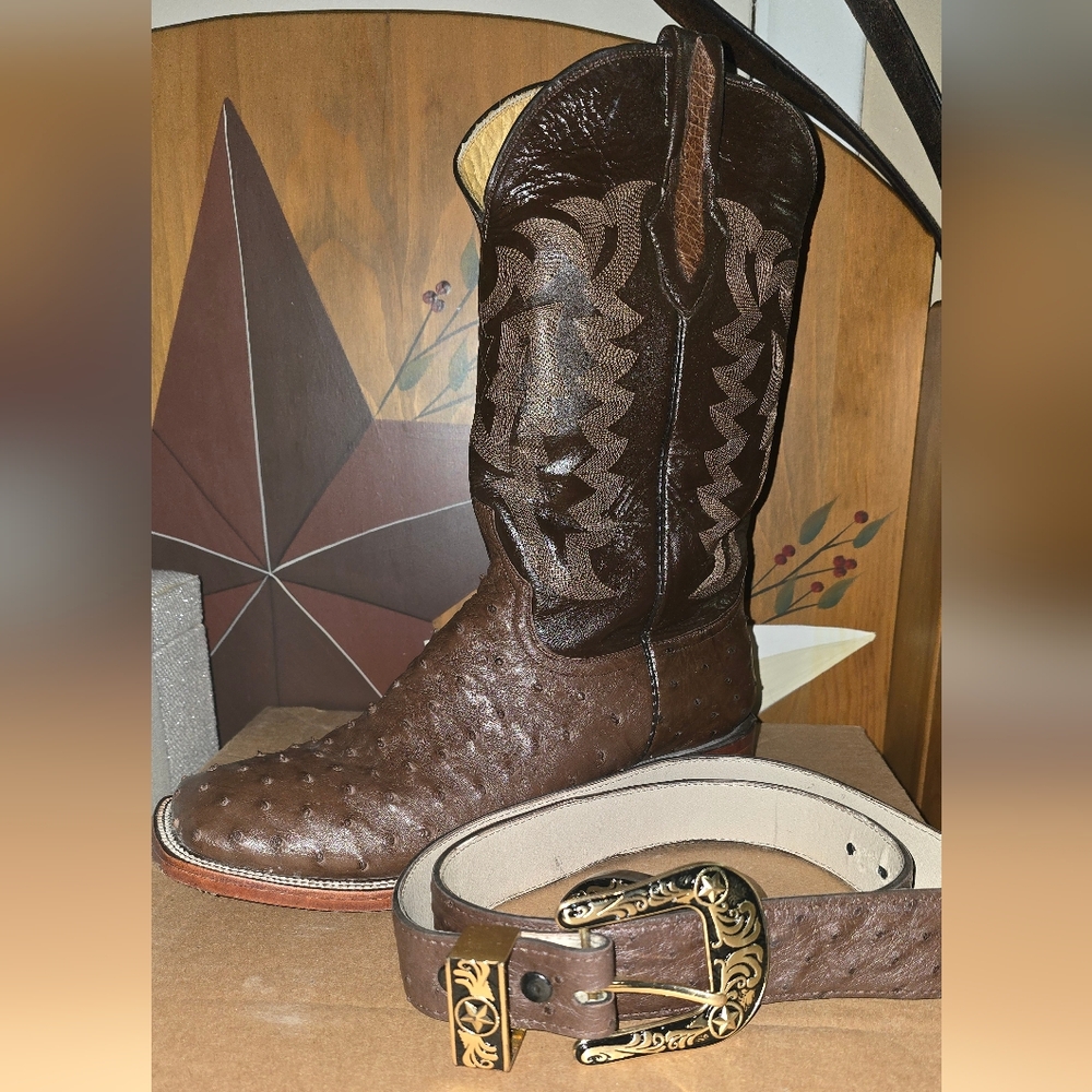 Brown Leather Western Boots